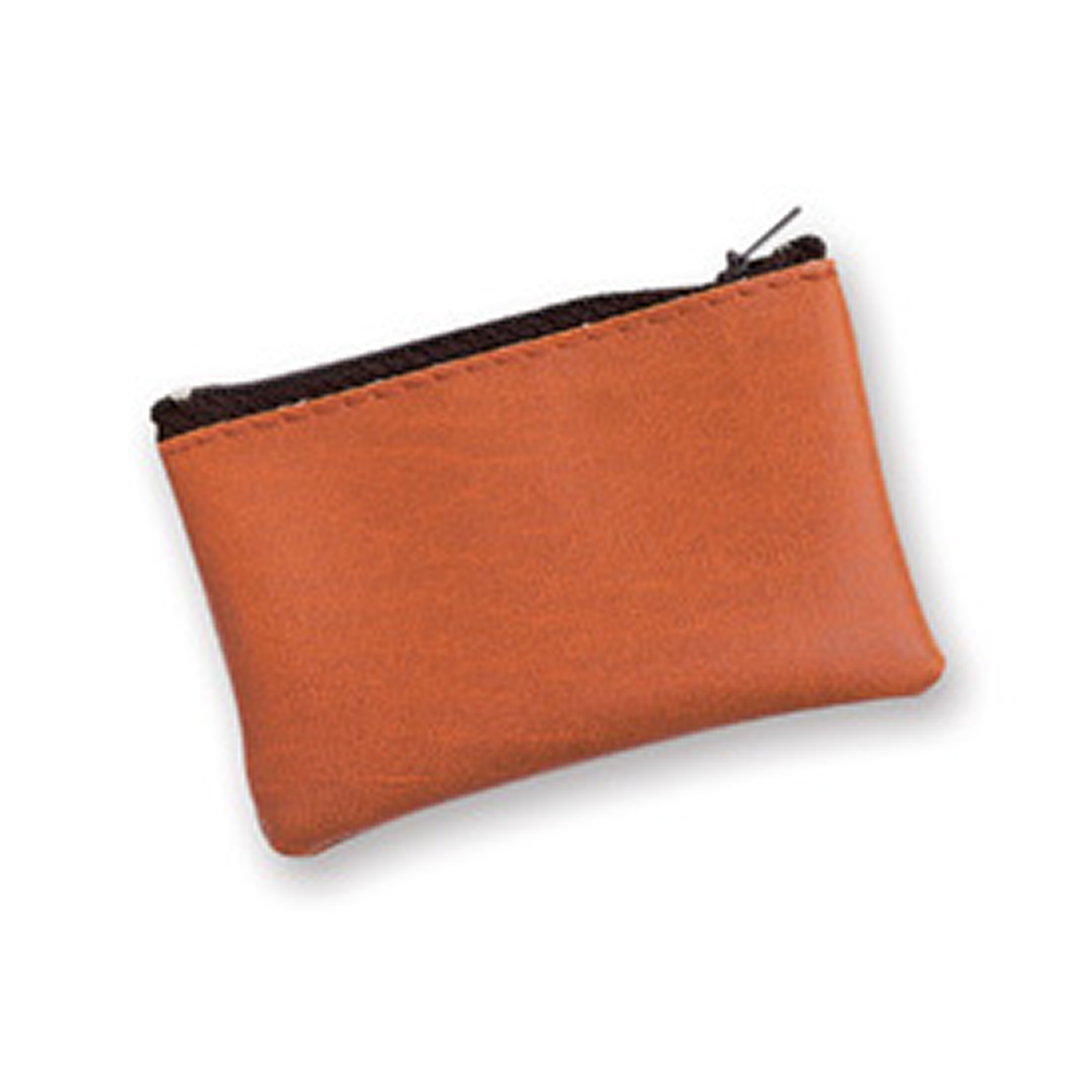 Porta-Moedas em Couro Sintético (MAC) - Castanho